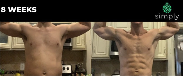 8 Week before & after transformation