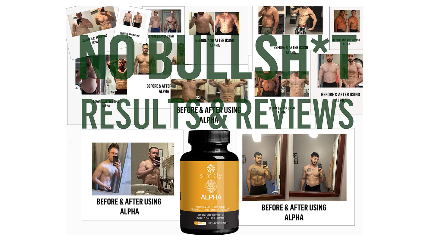 Alpha Testosterone Booster Before & After Pictures from customers