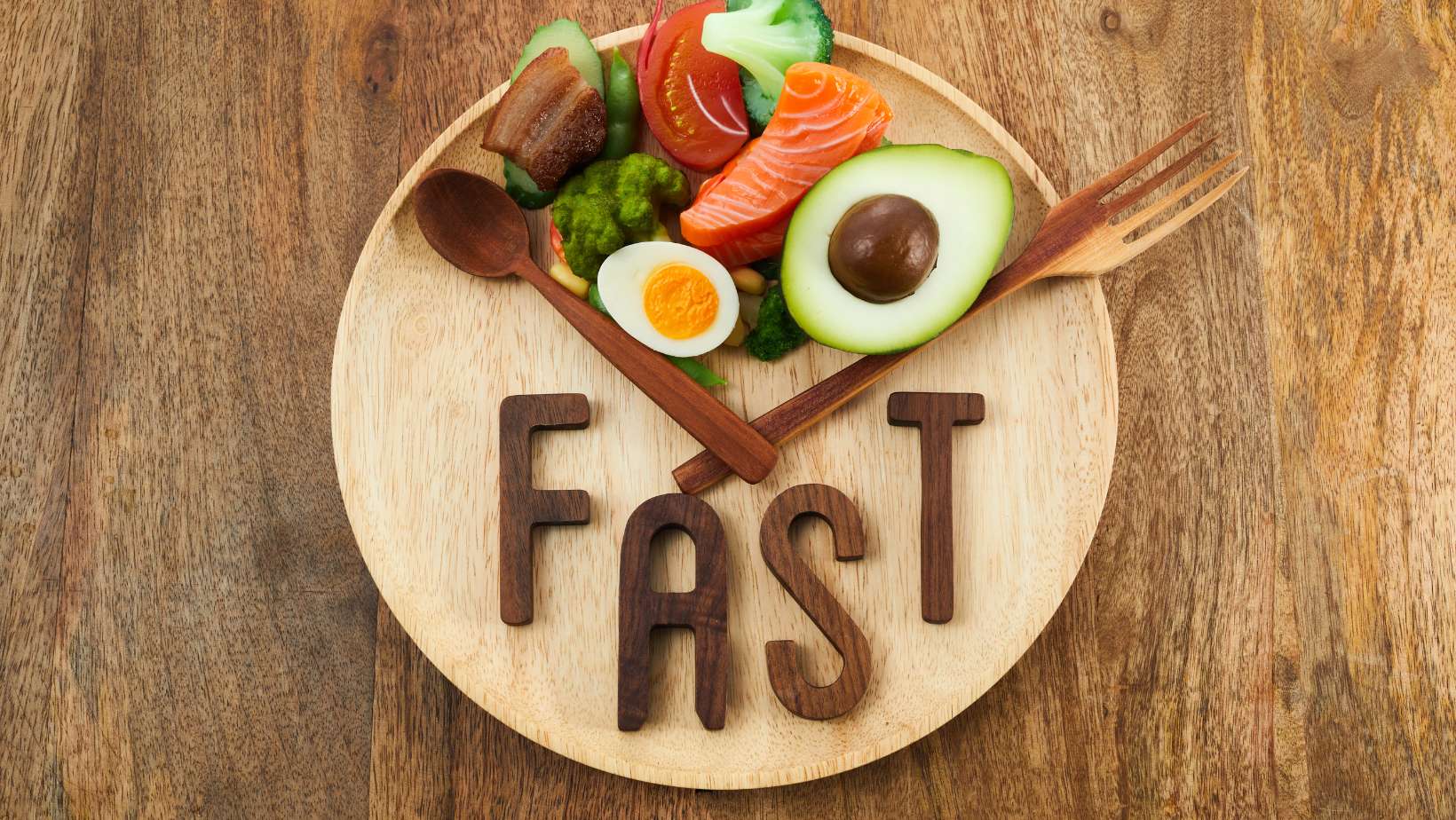 Intermittent Fasting. Healthy Breakfast, Diet Food Concept. Organic Meal. Fat Loss Concept.