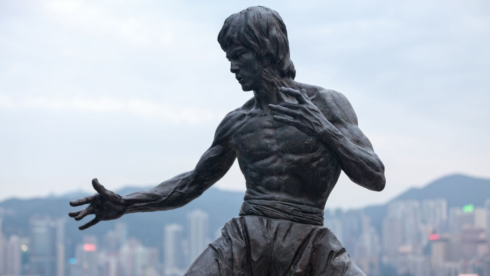 Statue of Bruce Lee in Hong Kong