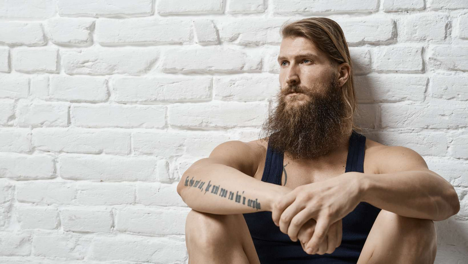 Young Muscular Bearded White Man