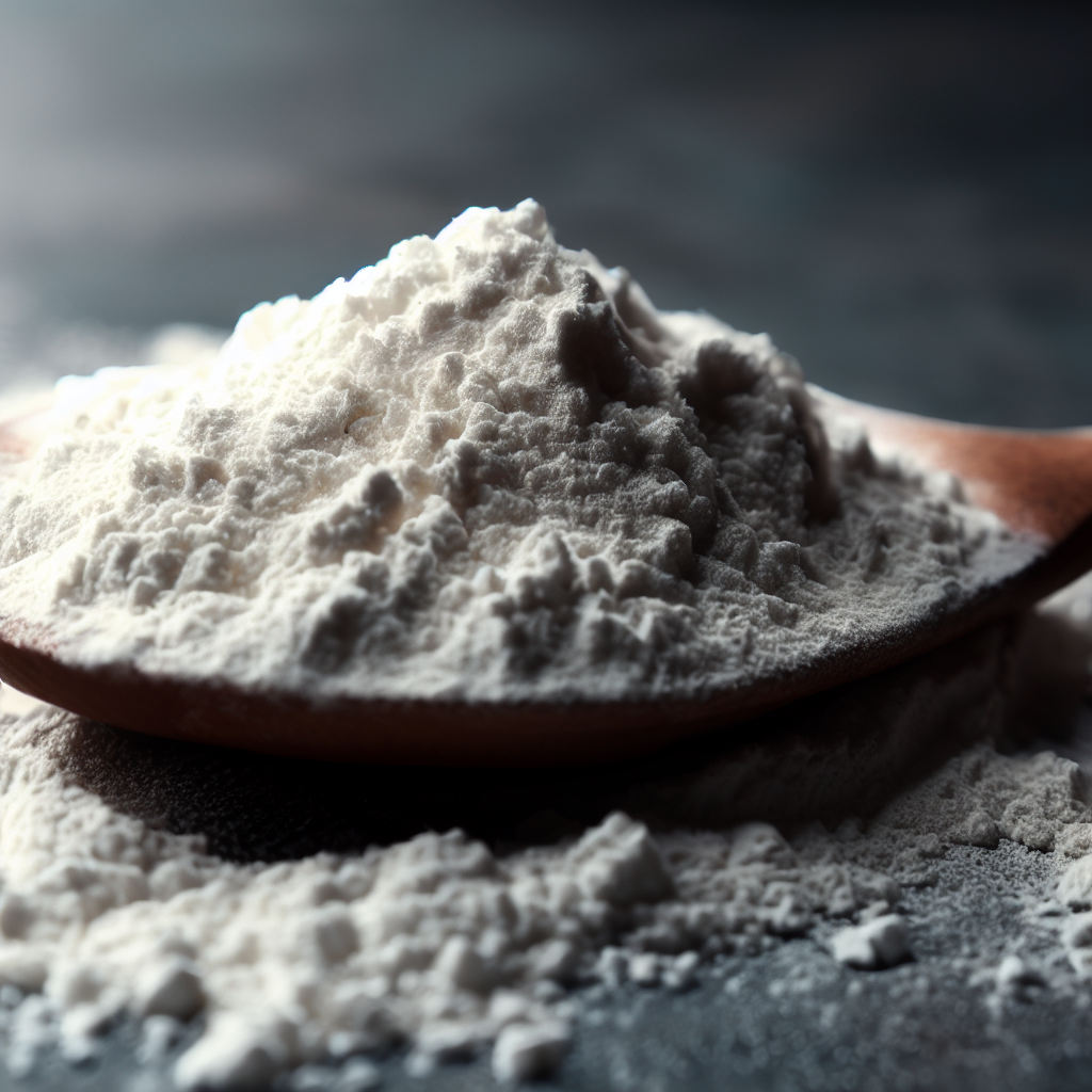 a scoop of creatine powder