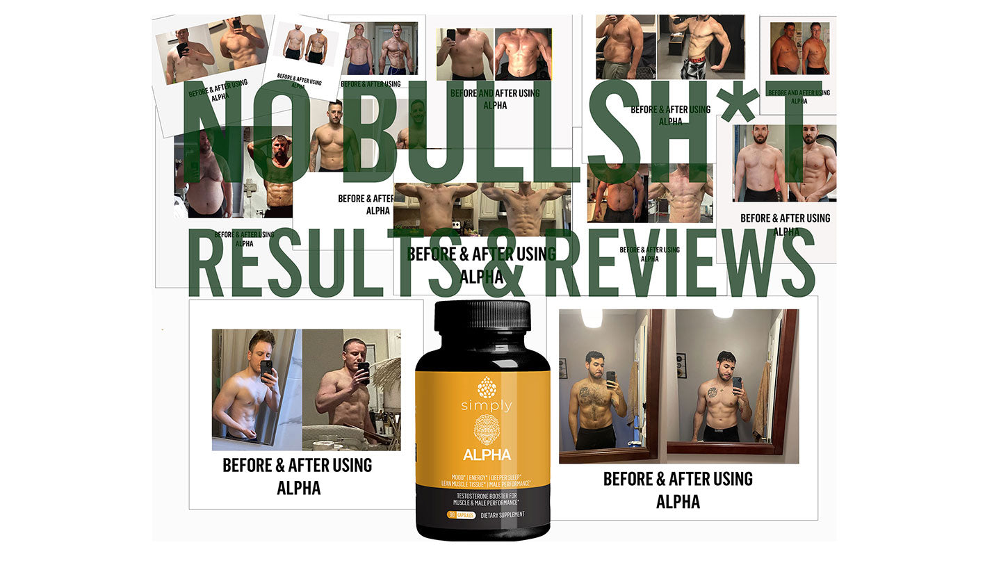 Alpha Testosterone Booster Before & After Pictures from customers 