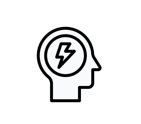 Head With Energy Symbol