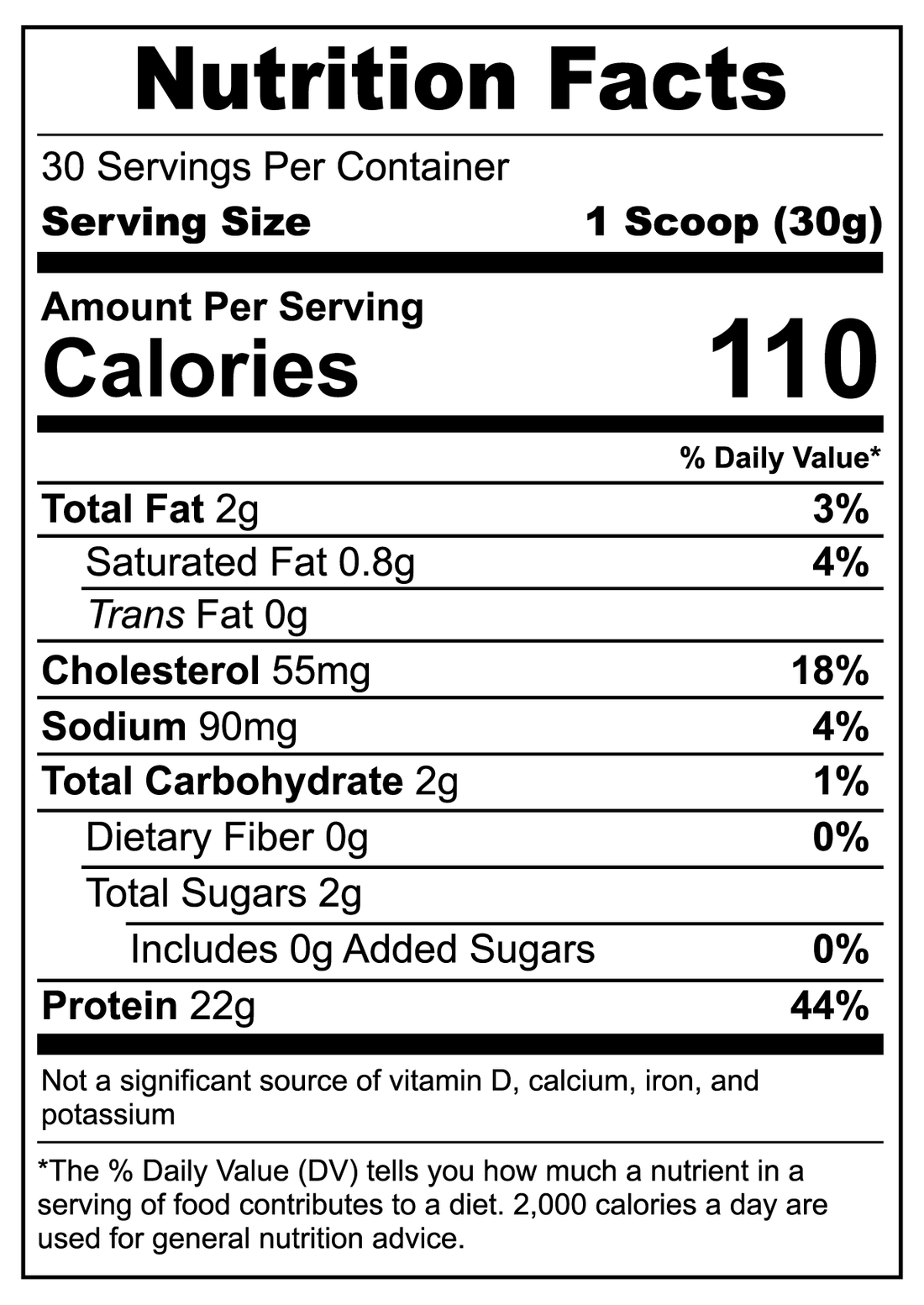 Simply Supplements Whey Protein Salty Caramel Flavor Label